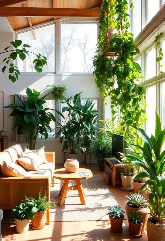 add green plants indoors