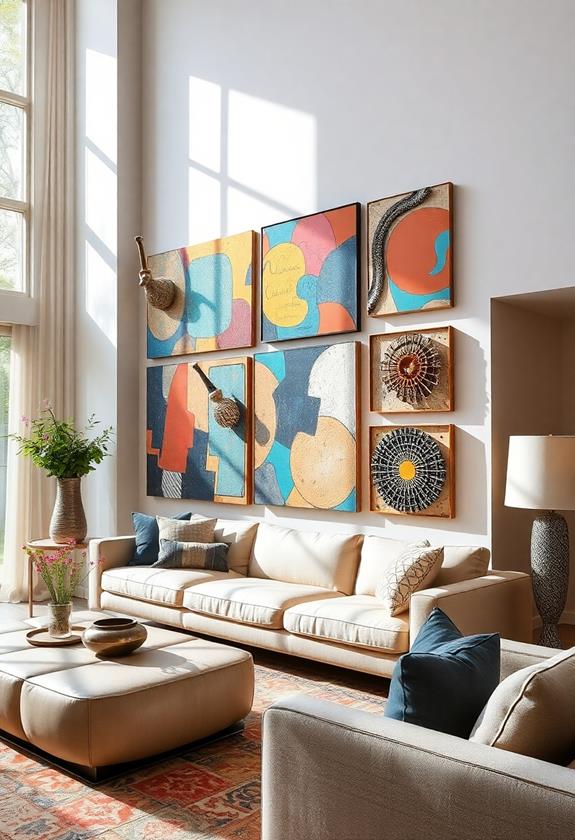 diverse artistic material fusion