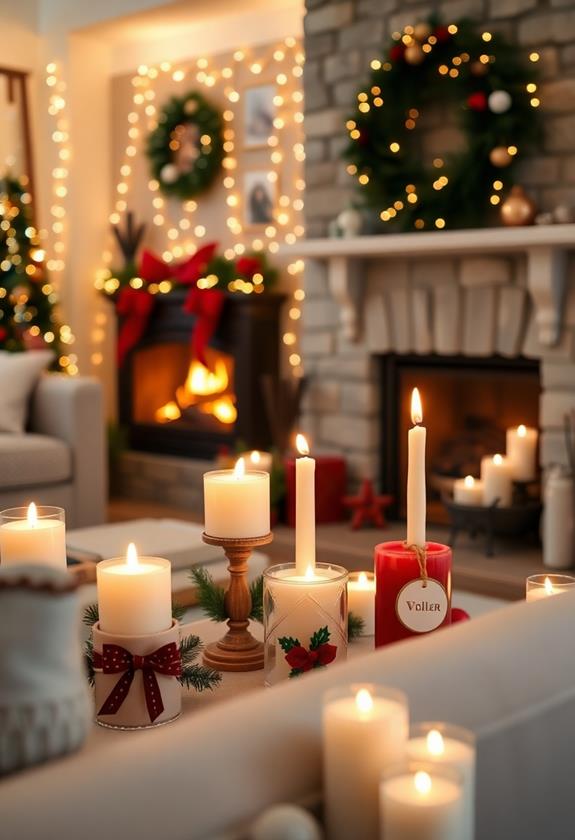 festive aromatic candle collection