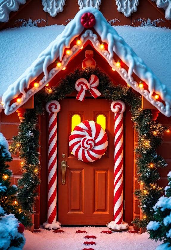 festive gingerbread house design