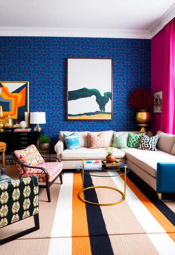 incorporate vibrant geometric designs