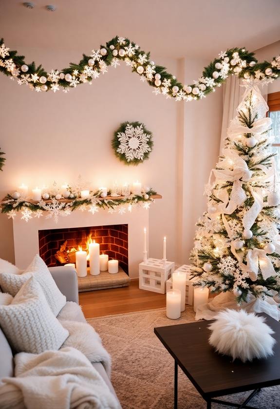 magical snowy landscape decor