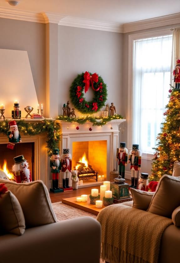 seasonal nutcracker displays