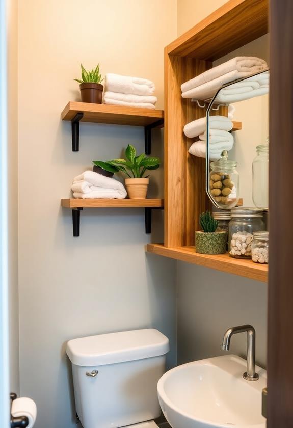 utilize open shelving designs