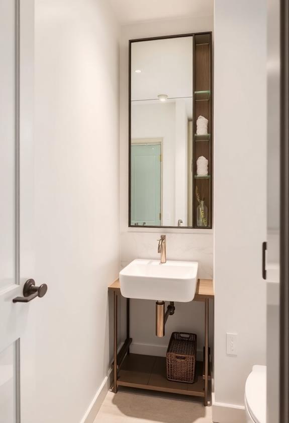 wall mounted faucet integration