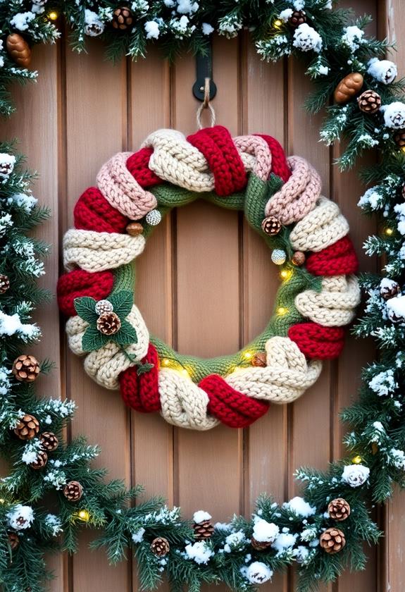 warm handmade yarn decor