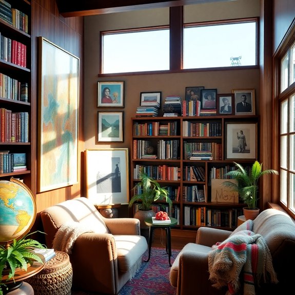 25 Creative Cozy Home Library Ideas - Interiorshape | Best Interior ...