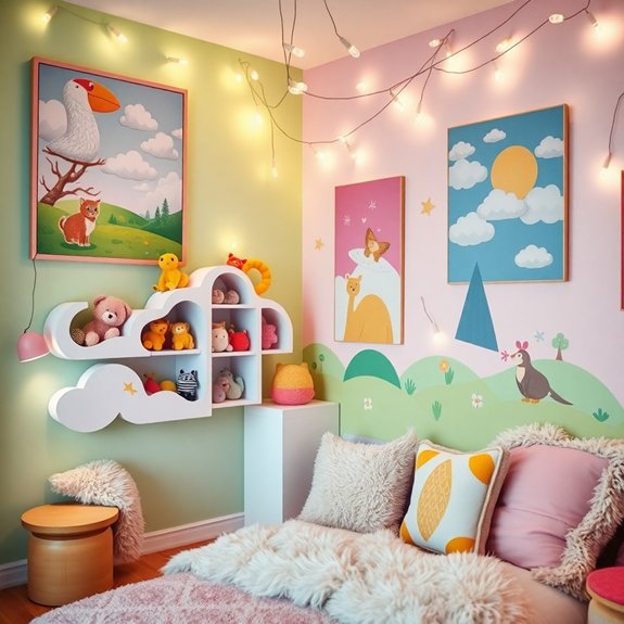 playful decorative wall art