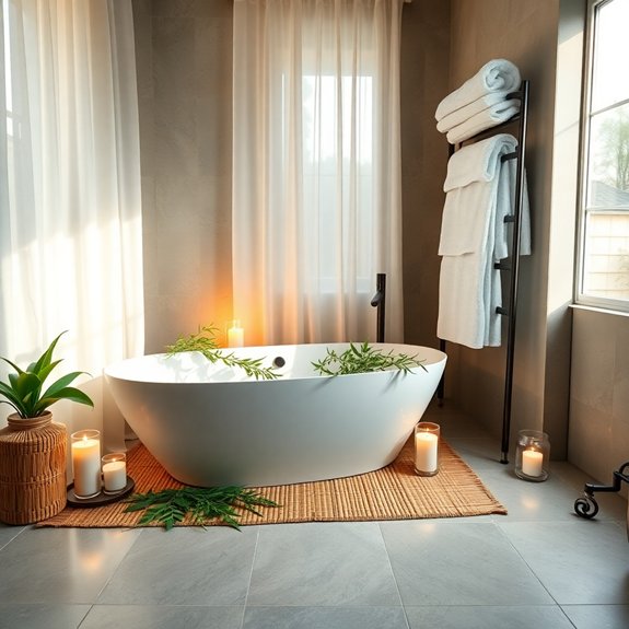 serene relaxing calming environment