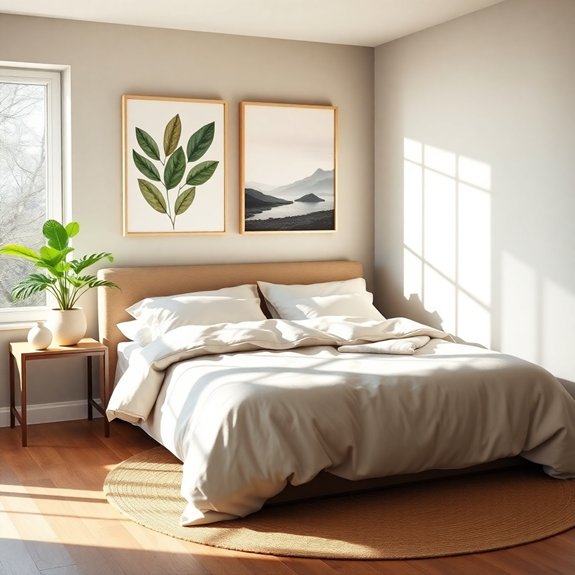 22 Earthy Modern Bedroom Ideas That Blend Nature & Contemporary Design ... - Nature Inspired Wall Decor For Bedrooms