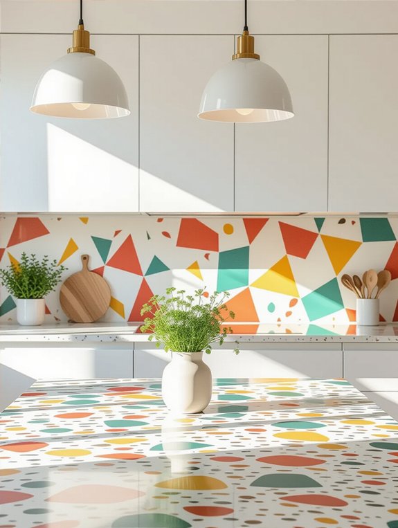colorful terrazzo countertop options
