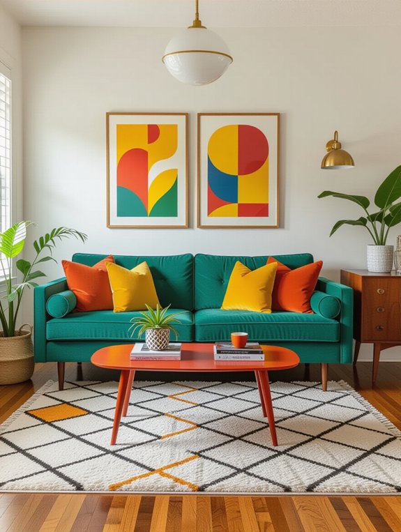 incorporate vibrant accent colors