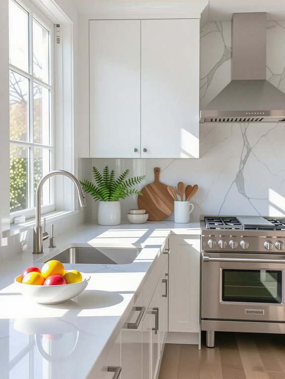 sleek durable quartz countertops