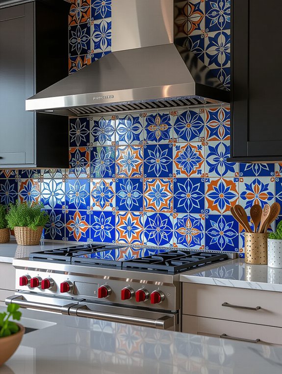 unique artistic tile accents