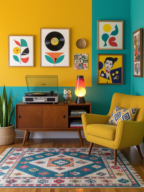 unique playful retro d cor