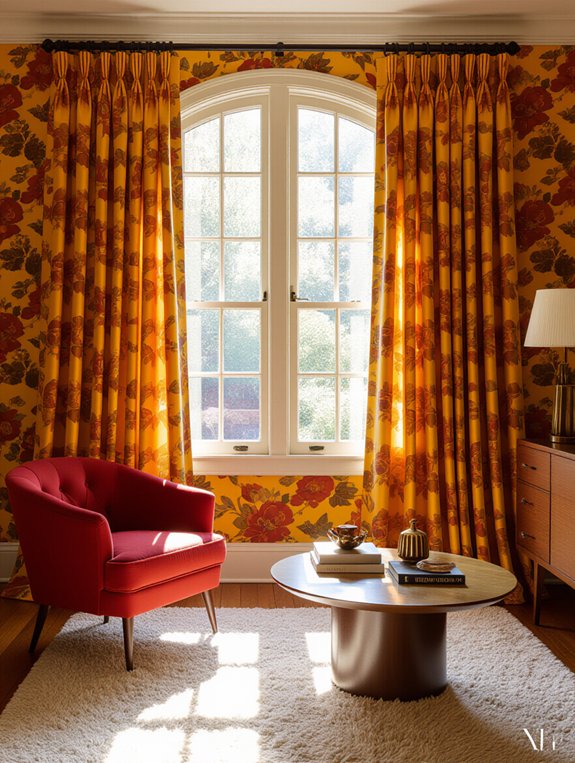 unique retro window treatments