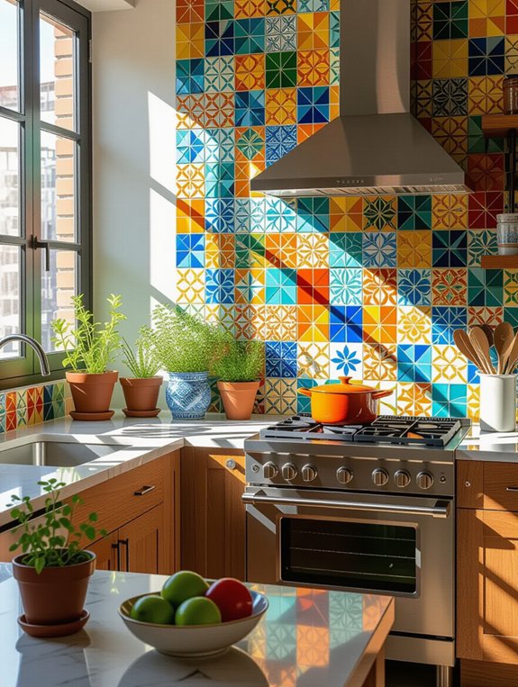 vibrant and artistic mosaics