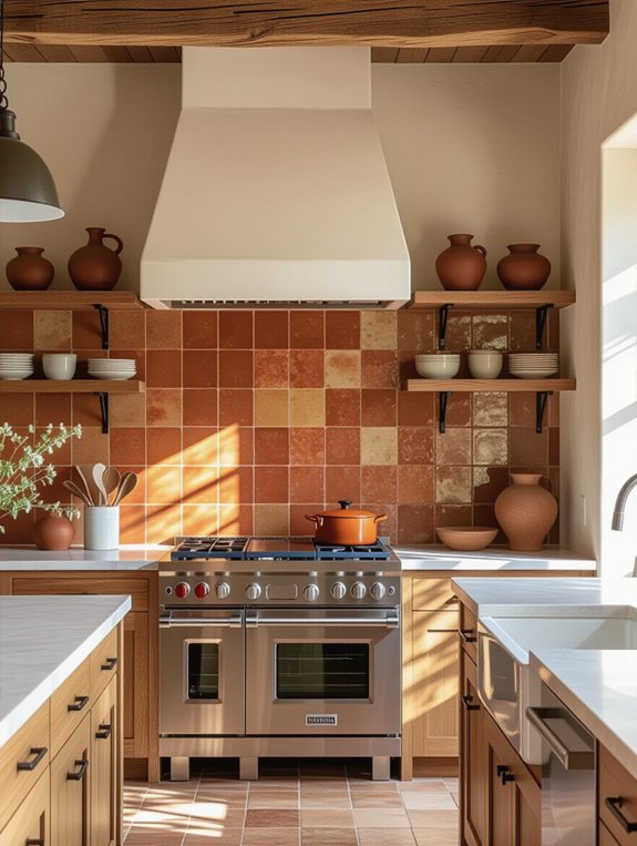 warm earthy kitchen tones