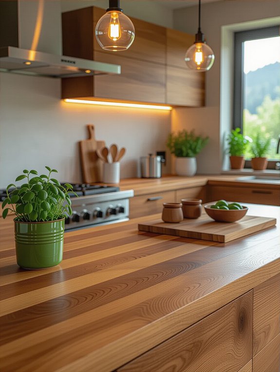 warm inviting wood veneer