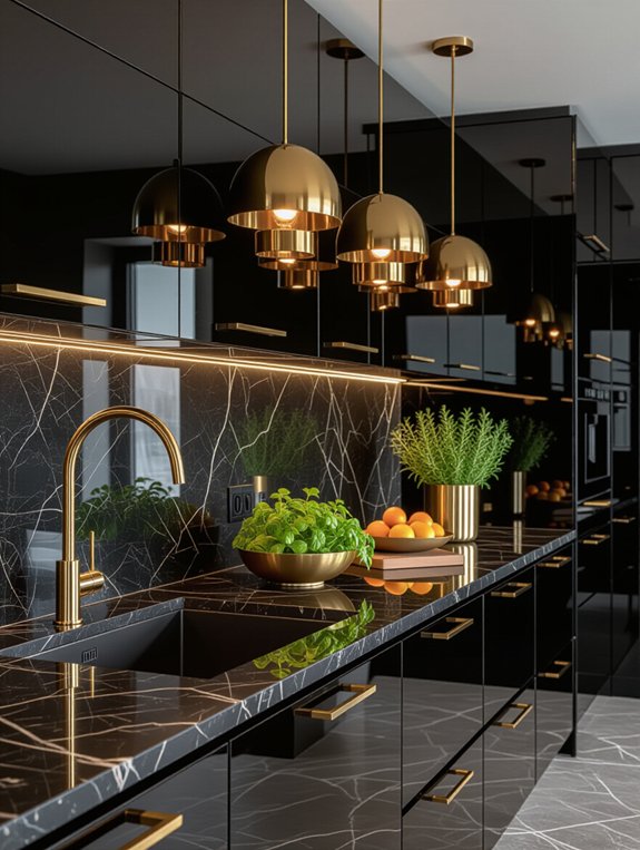 elegant ambient lighting accents