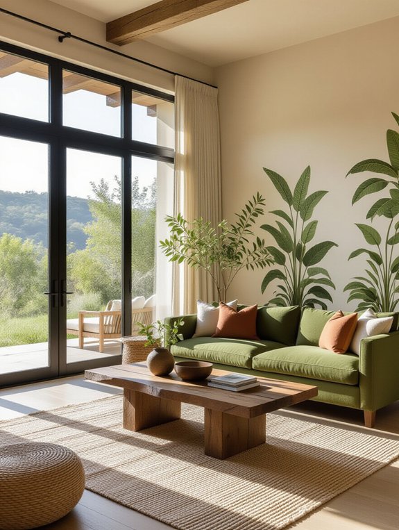 nature inspired living room design