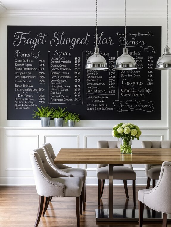 playful functional dining decor