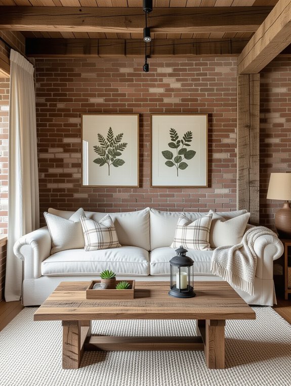 rustic warmth and coziness