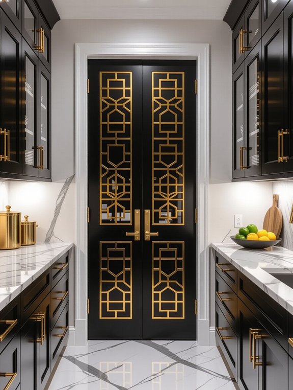 sophisticated black and gold