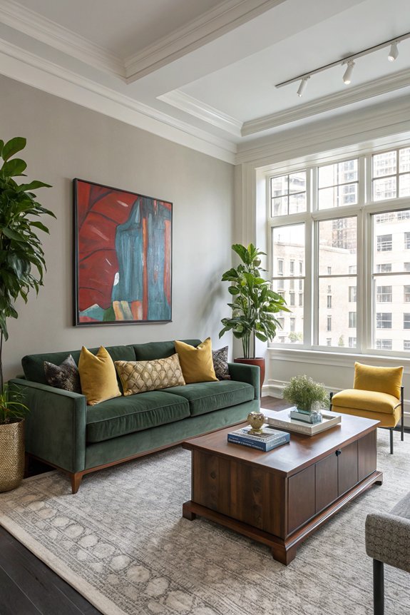 bold accents enhance greige