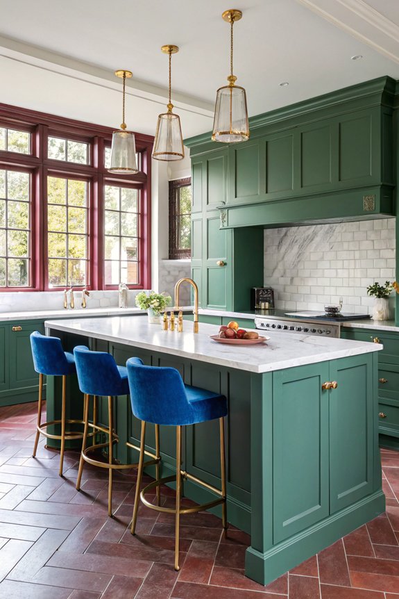 bold color kitchen transformations