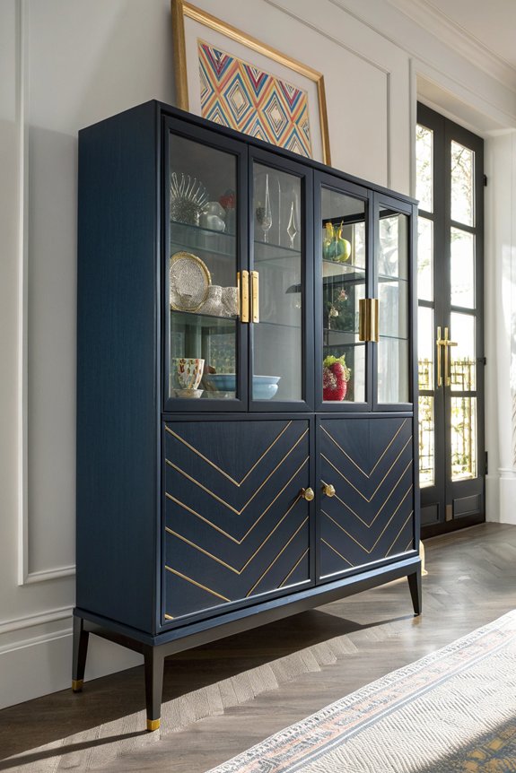 bold colorful cabinet transformations