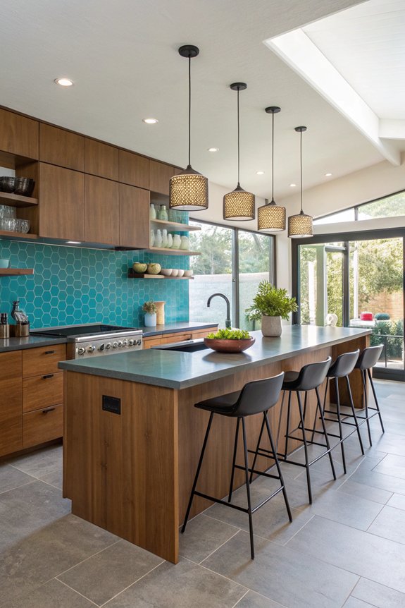 bold colors vintage appliances