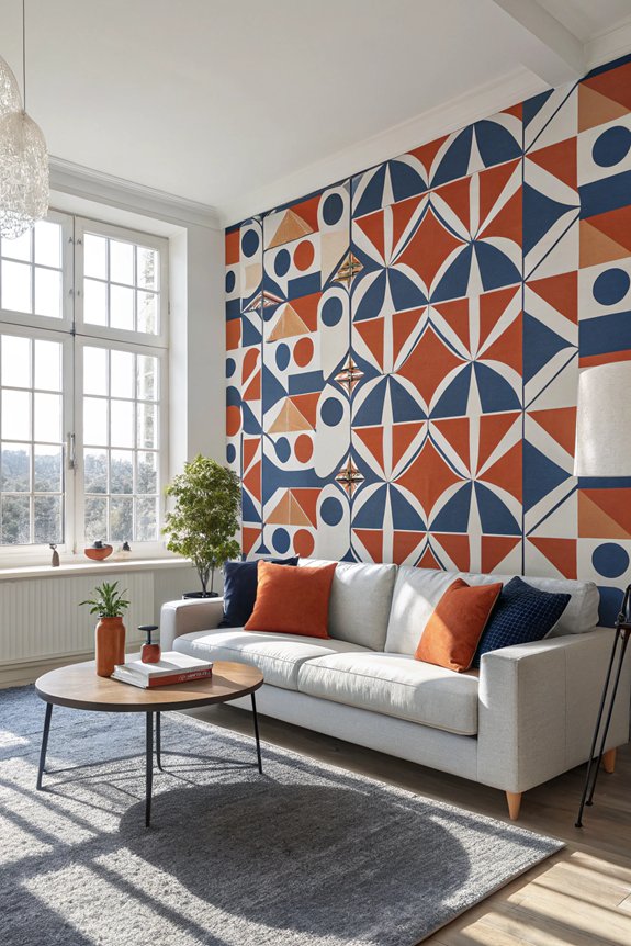 bold geometric wallpaper designs