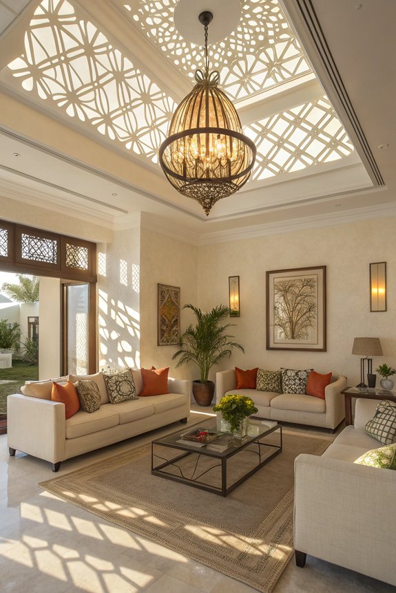 bold lighting enhances ambiance