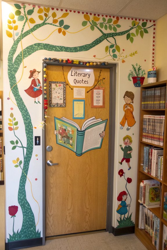 book themed classroom door designs
