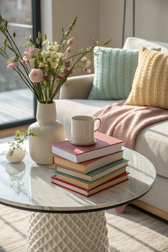 books as stylish decor