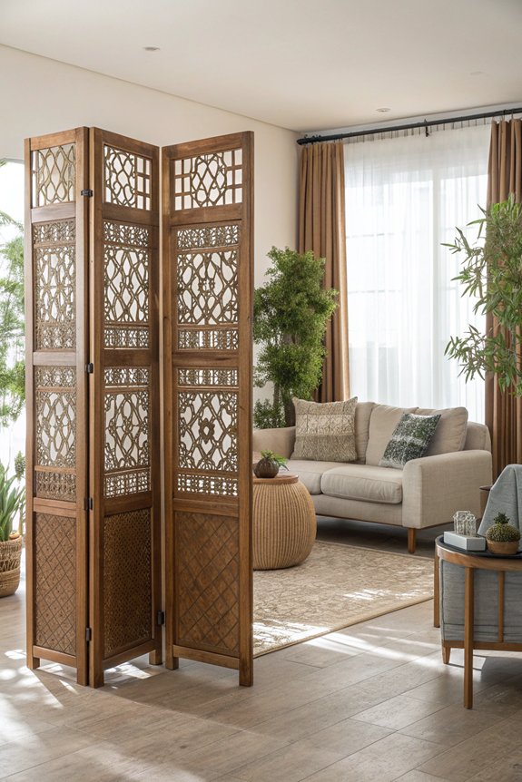 charming wooden room dividers