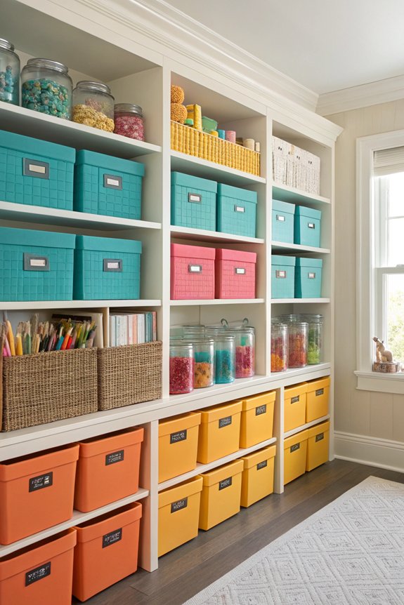color coded storage organization tips