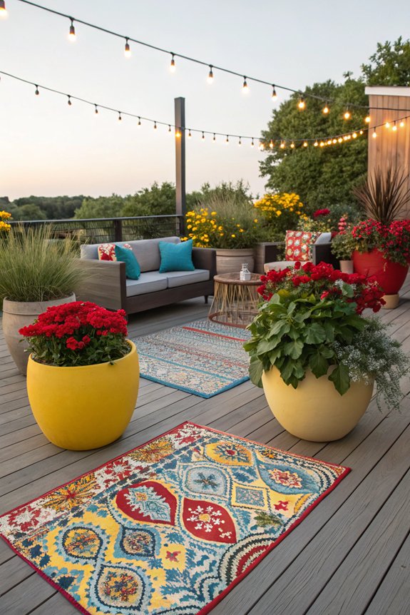 colorful planters uplift spaces