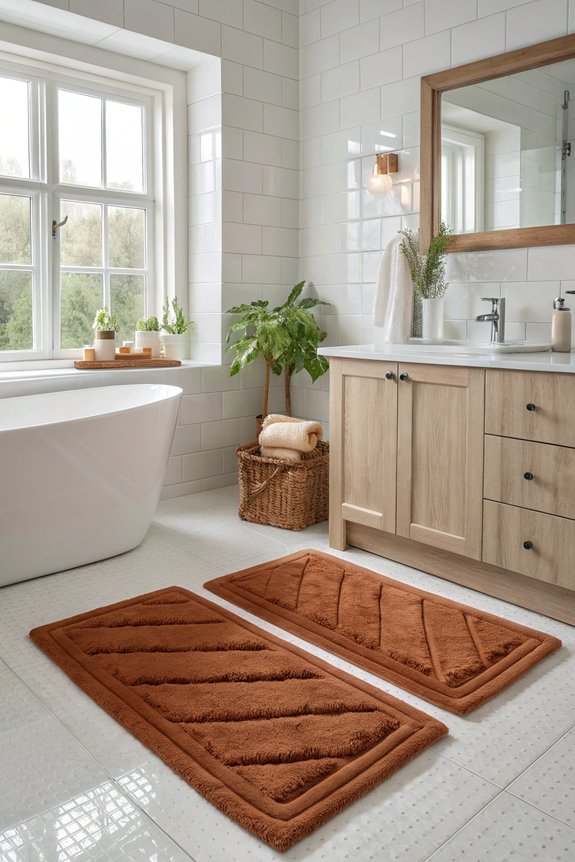 comfortable warm bath mats