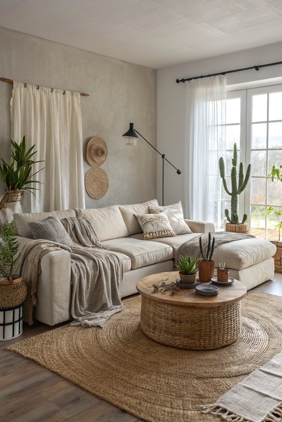 cozy greige space textures