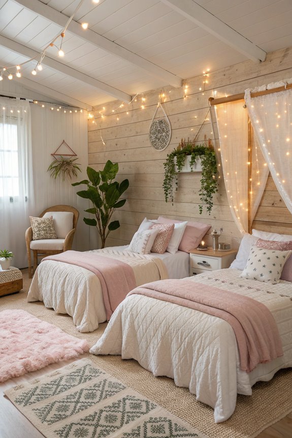cozy intimate sleep area