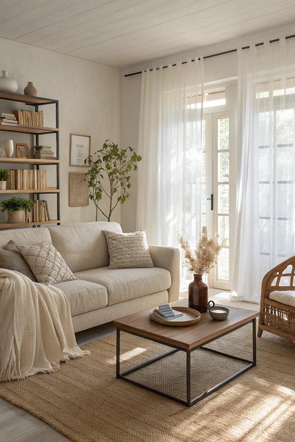 cozy minimalist living room