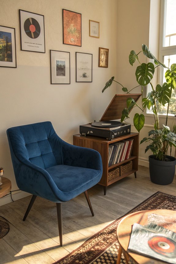 cozy music relaxation space