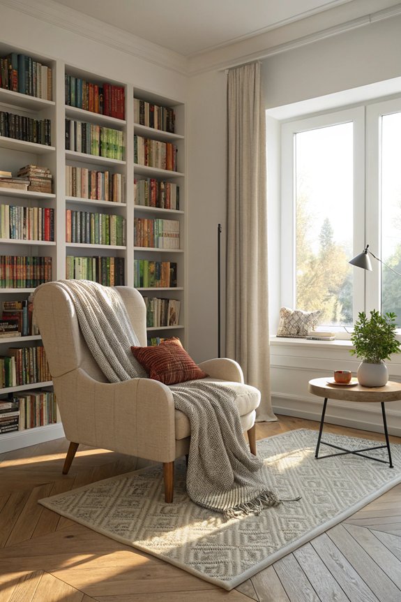 cozy reading nook design