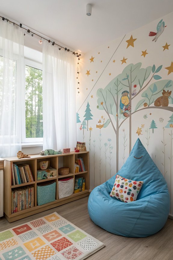 cozy reading nook setup