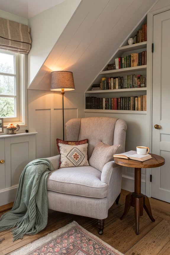 cozy seating for reading
