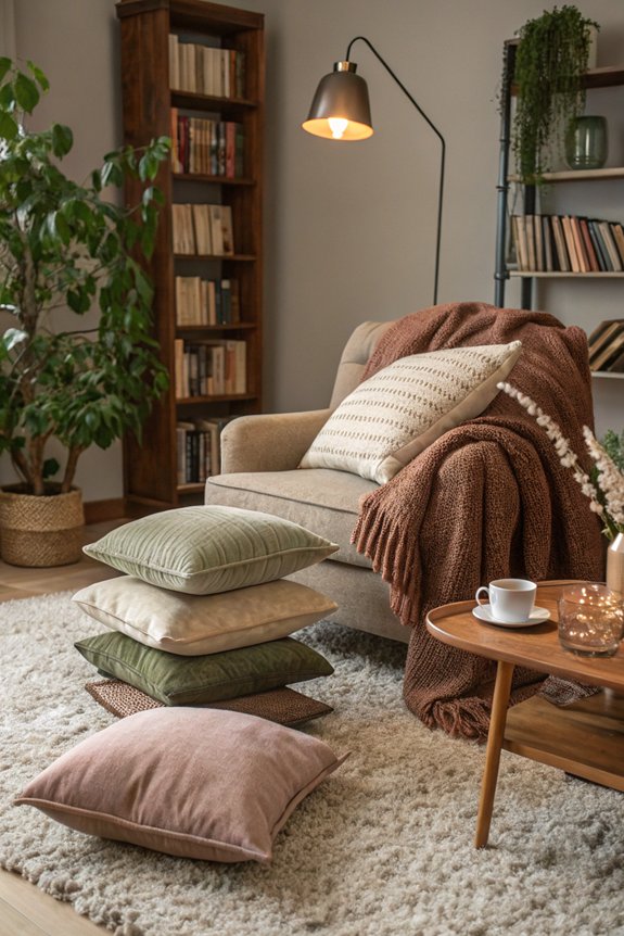 cozy soft texture accents