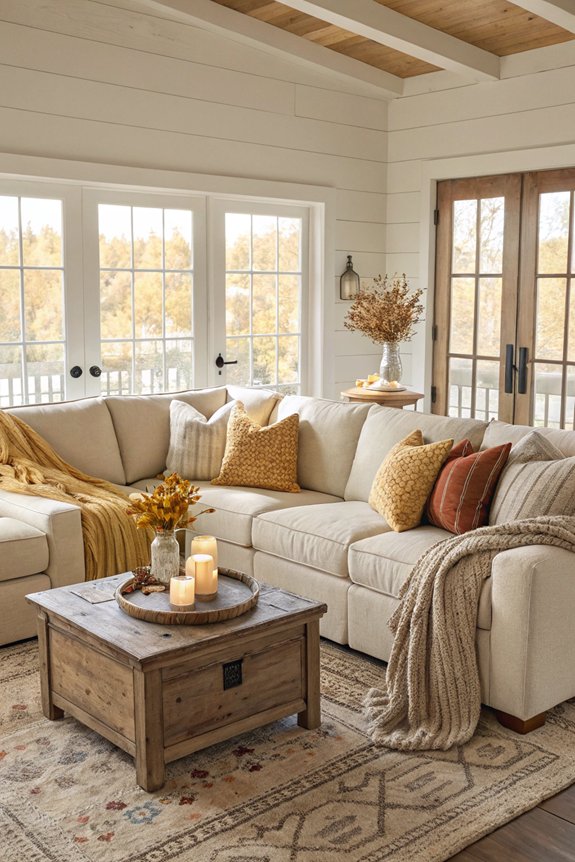 cozy throws and pillows