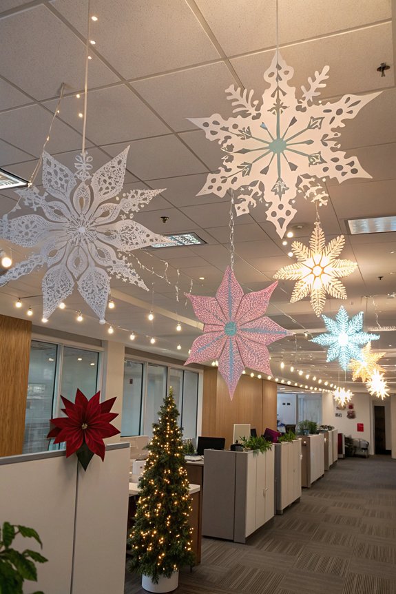 craft and hang snowflakes